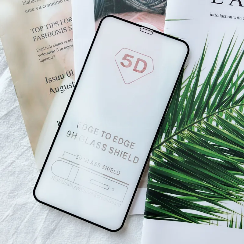Закаленное стекло 5D Full Cuverd для iPhone XS Max XR X 8 7 6S 6 Plus Взрывозащищенная защита всех