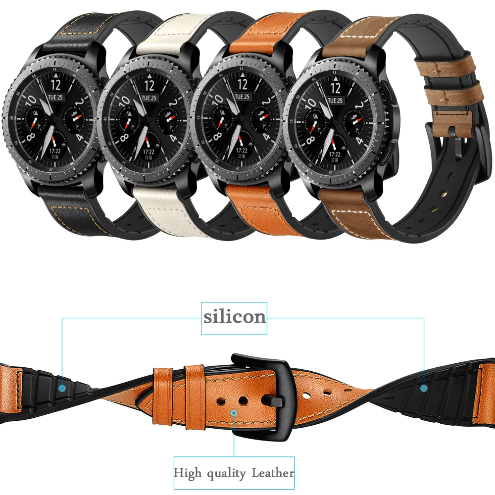 Кожаный ремешок для смарт-часов Xiaomi Huami Amazfit PACE Stratos браслет кожаный Sumsang S3 |