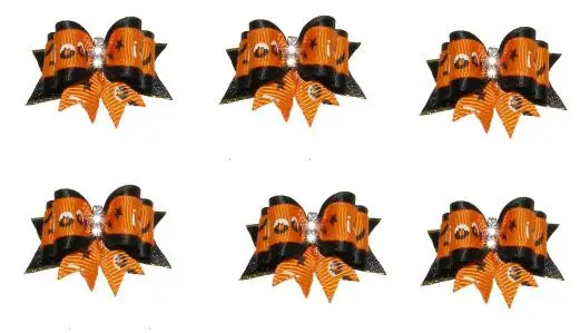 50 шт./лот Большая распродажа собака щенок кошка лента бантики для волос резиновые