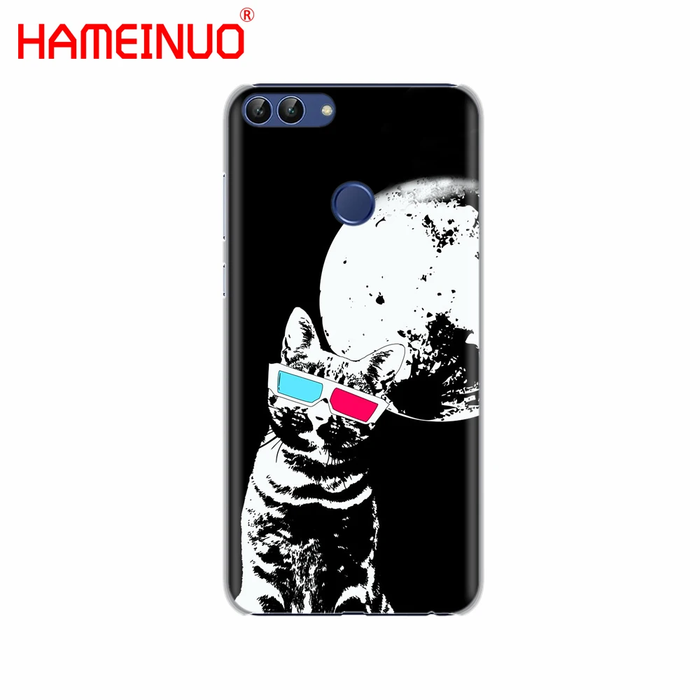 HAMEINUO Космос любовь Луна астронавт Кот Чехол для телефона Huawei NOVA 2 2S 3e PLUS LITE p smart 2018