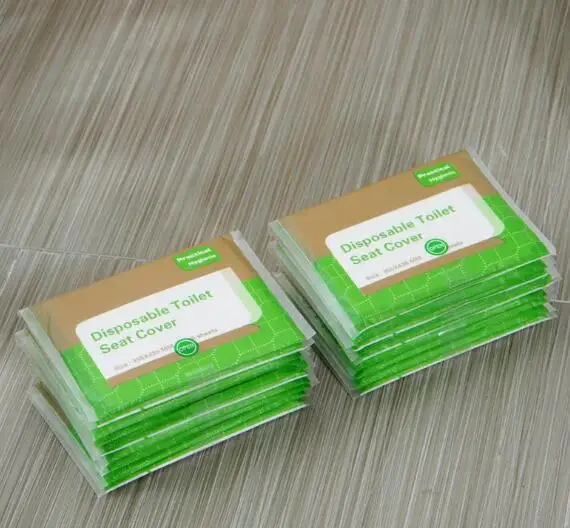 5 packs 5 упаковок = 50 шт одноразовые бумажные Чехлы для унитаза Кемпинг Loo wc Антибактериальный чехол для путешествий/кемпинга ванной ZXH - Цвет: 5 packs