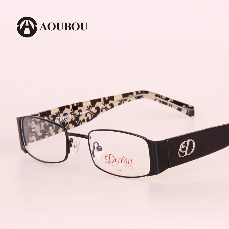 Мужские старинные оптические очки с широкой коричневой оправой из нержавеющей