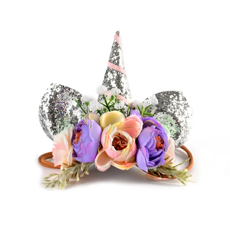 10 шт. эластичные тиары для девочек с ушками|Рождественские повязки| |