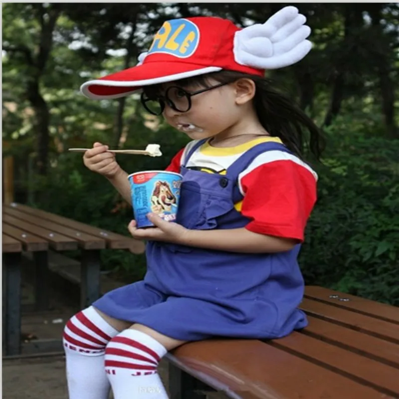 Новое поступление карнавальный костюм Aanime Arale Детские комплекты для девочек