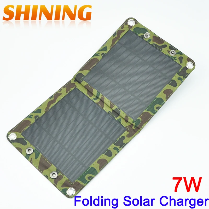 7 Вт солнечная панель Зарядное устройство USB зарядное для аккумулятора складная