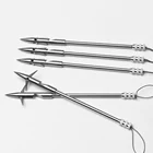 Серебряная Рогатка для охоты из нержавеющей стали Рогатка для рыбалки стрелка 146 мм прочные рыболовные инструменты
