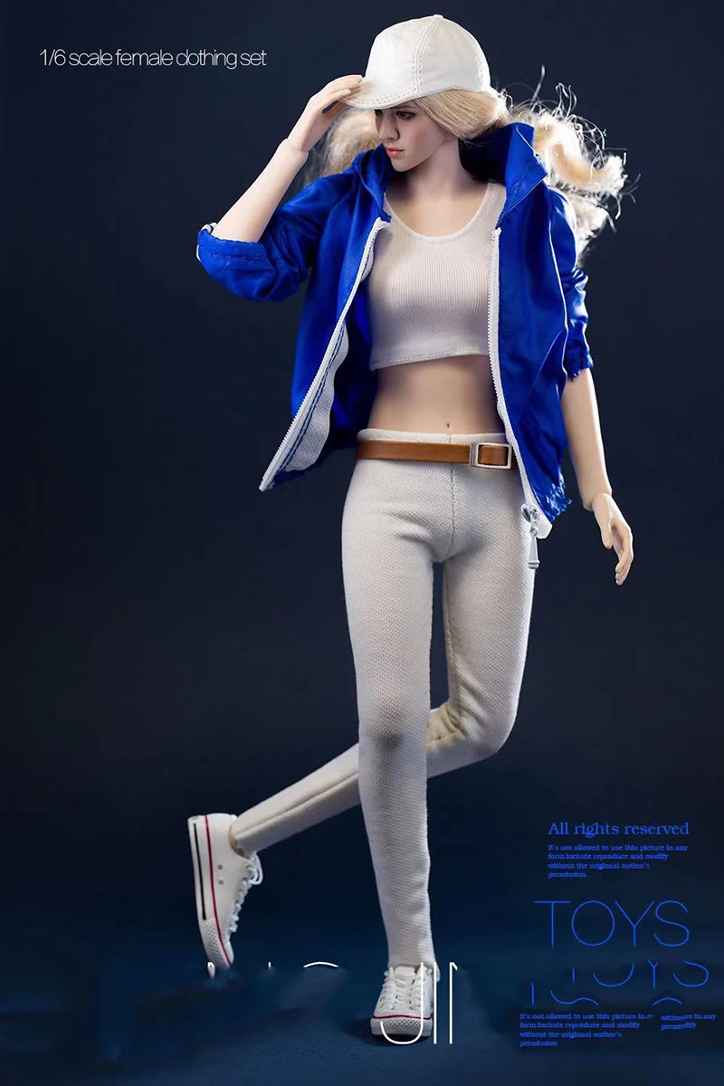 1/6 весы женской одежды аксессуар с прорезями джинсы стрейч черный/белый Цвета