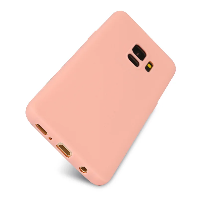 TPU чехол для Samsung Galaxy Note 9 8 5 A7 2018 S6 S7 Edge S8 S9 Plus J3 J5 J7 2016 2017 J4 + J6 EU A6 A8 Матовые чехлы с