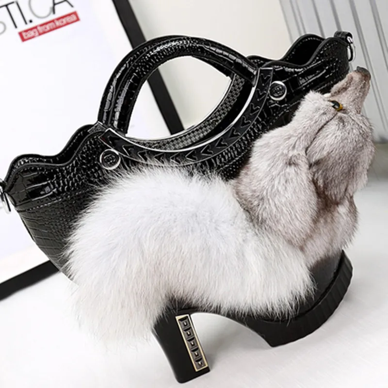 Роскошная обувь Дизайнерские женские сумки из натуральной кожи Сумочка в виде