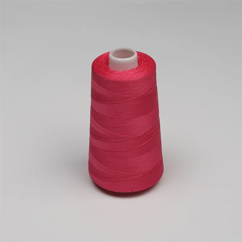 Pink 205 Мерсеризованная и подпаленная 40 S/3 2500M хлопчатобумажная стеганая нить 40WT Универсальная швейная нить из египетского длинного волокна хлопчатобумажной пряжи - Цвет: Pink 205