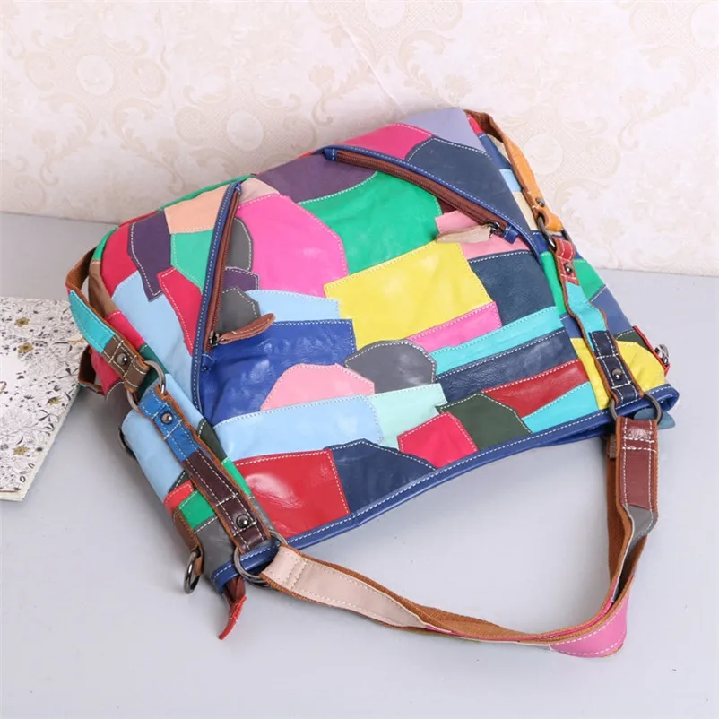 Caerlif топ ручка сумки Для женщин кожа Сумки плеча Crossbody Bolsas Красочные Женская сумка