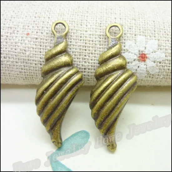 40 шт. подвески оболочки античная бронзовая цинкового сплава в форме браслет