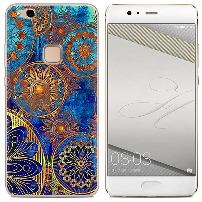 УФ картина чехол для Huawei P10 lite мягкий силиконовый красочный мультфильм чехлы