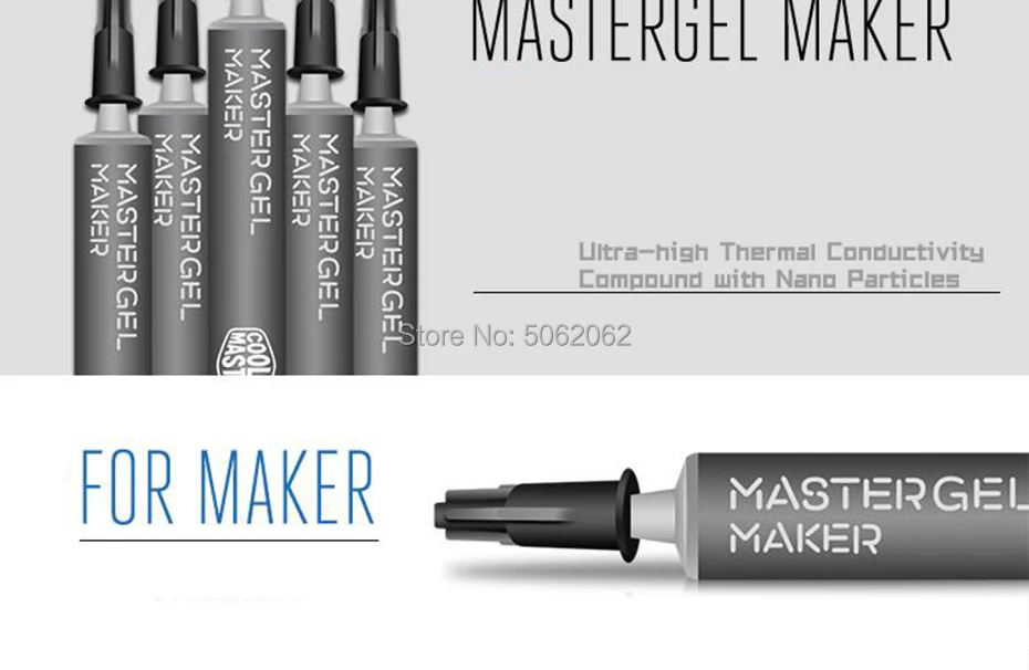 Cooler Master MGZ-NDSG-N15M-R1 W/m. k = 11 2g 4g Nano Термопаста Соединение силикона для процессора радиатор охлаждения GPU
