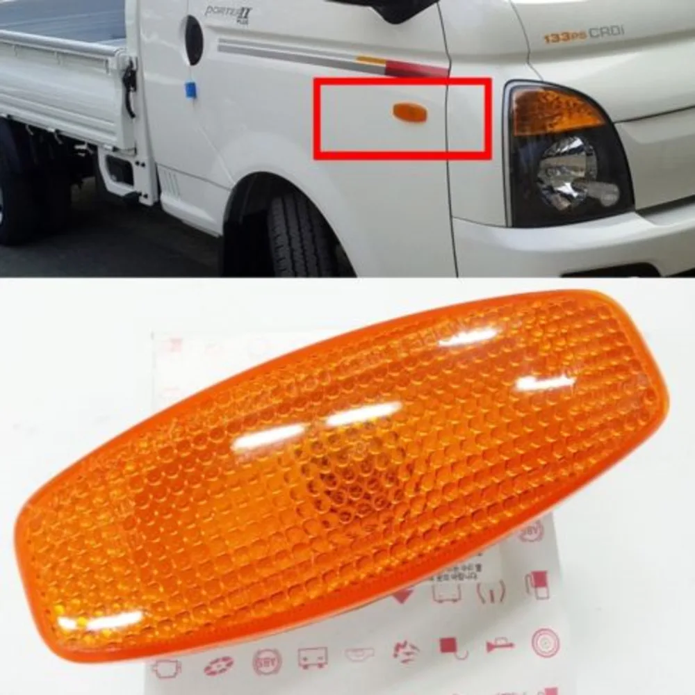 Для hyundai автомобиля Kia Bongo швейцар H-100 K2500 K2700 K2900 K3000S K4000S SANTA FE листовая пластина плиты крыла Вращающаяся лампа широкий свет