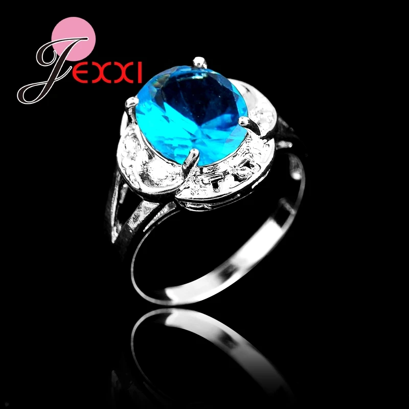 

Retro Styles Women Girls Finger Band Rings Paved Round Crystals For Engagement Party 925 Sterling Silver Vintage Jewelry
