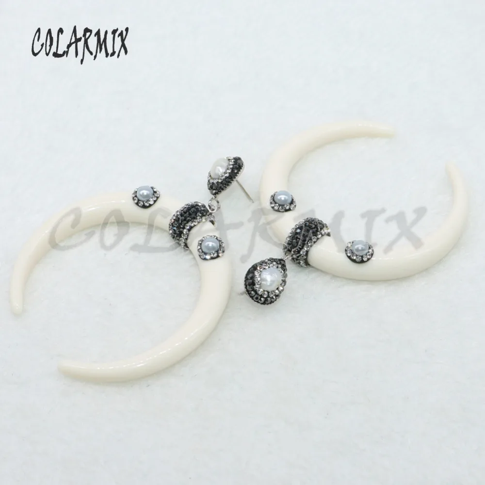 Круглые серьги из камня со стразами подарок для леди разноцветные крошечный