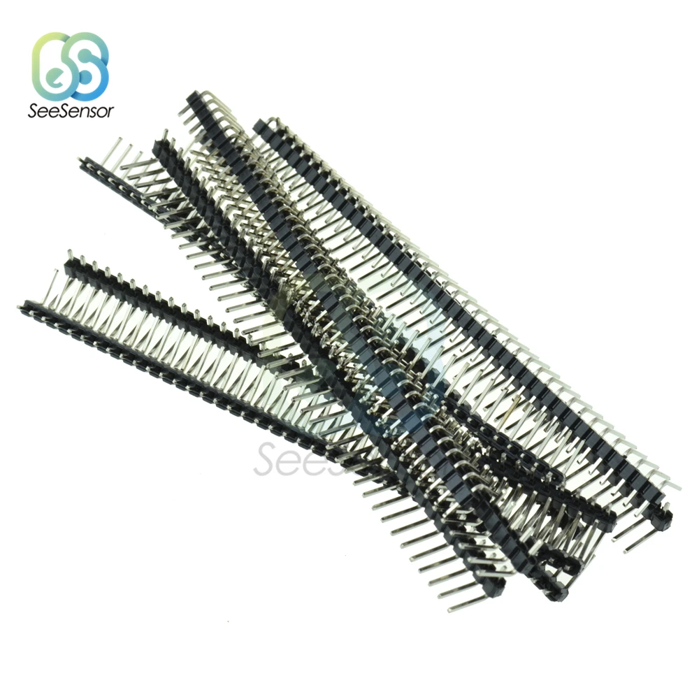 10 шт. 40Pin 1x40P 2 54 мм наружный Однорядный прямоугольный штырьковый коннектор для