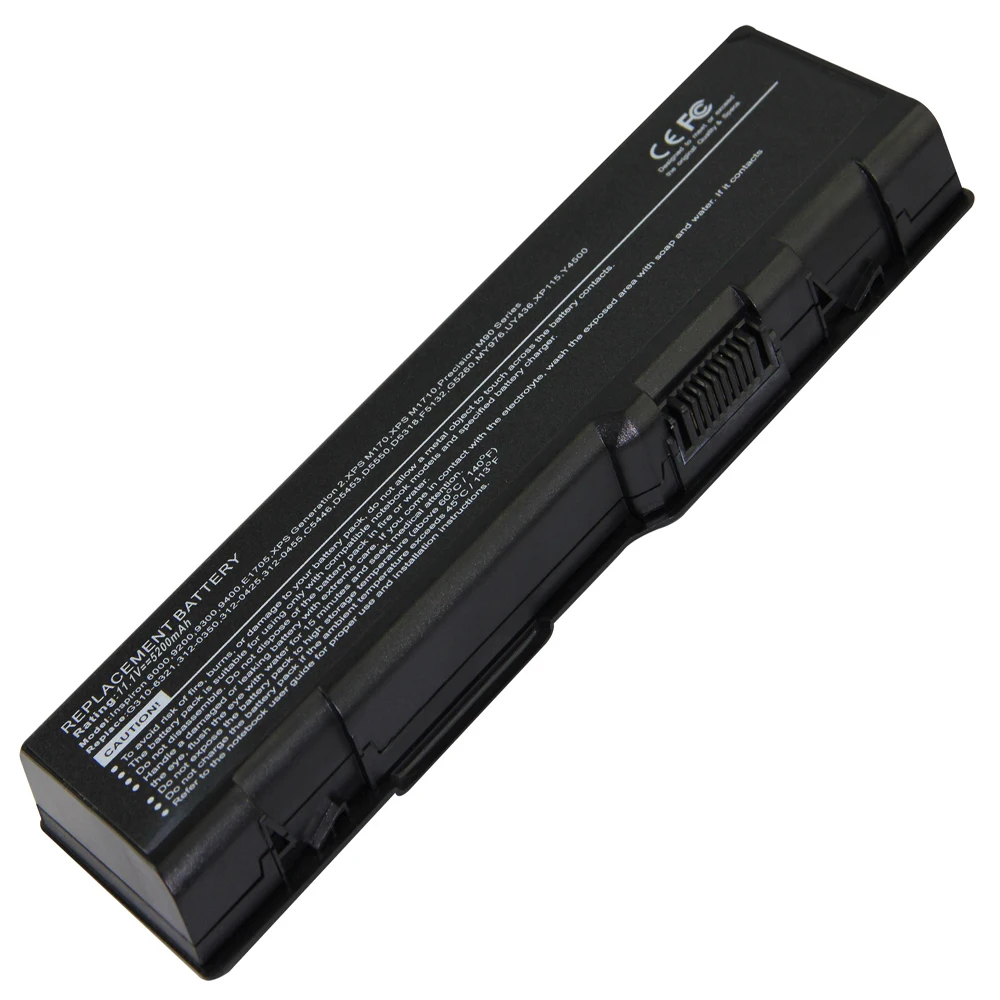 2 шт. для ноутбука Dell Inspiron Батарея 6000 9200 9300 9400 M6300 E1505n E1705 XPS Gen M170 точность M90 m1710|battery