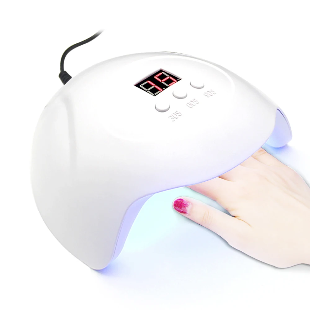 SUN 36W Светодиодный УФ лампа для сушки ногтей Гель лак с нижней 30 s/60 s/90 s таймер ЖК