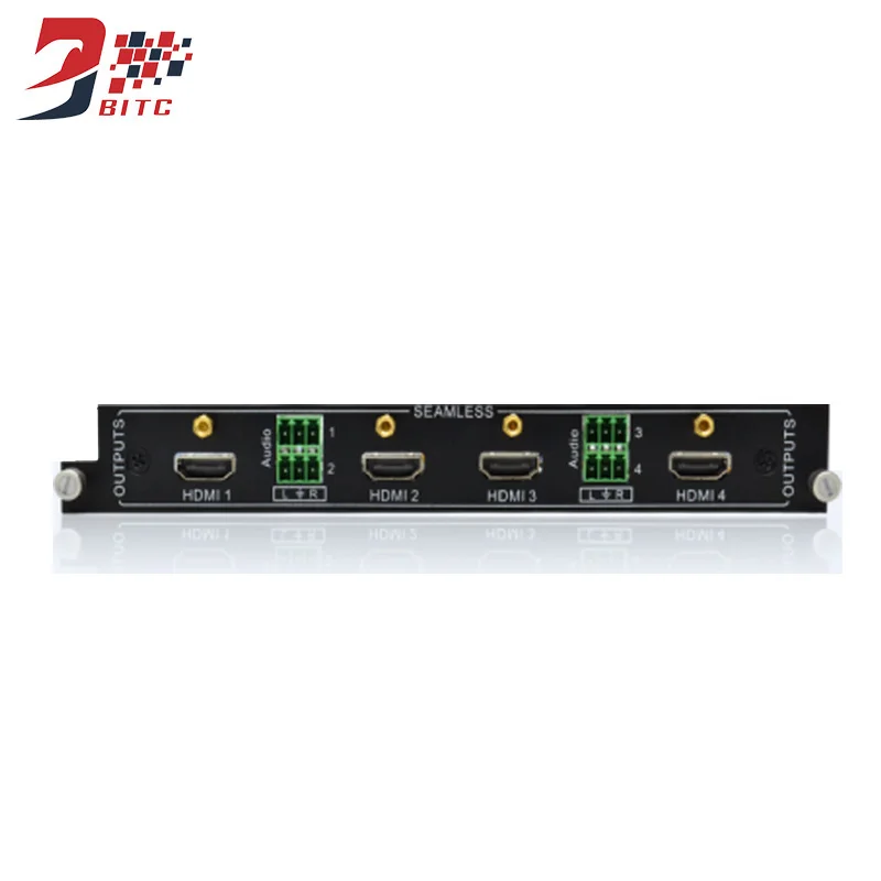 HDMI Output SZBITC HDMI матрица 8x8 смешанный слот карты матрица VGA DVI SDI AV с бесшовным переключением видео Сращивание с ИК-пультом дистанционного управления - Цвет: HDMI Output