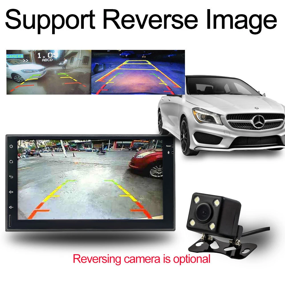 2 Din автомагнитола 7 дюймов Dvd Automotivo Android плеер навигация камера заднего вида gps