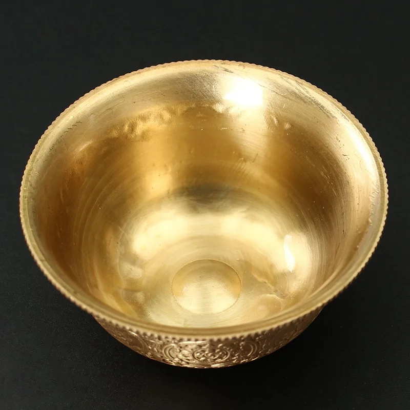 KiWarm CopperBowl в стиле ретро тибетская плитка буддистское предложение чаша для воды
