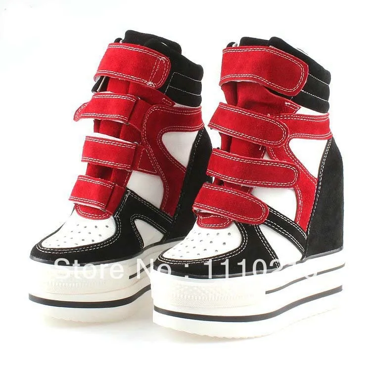 Обувь из натуральной кожи увеличивающая рост на толстой подошве ультравысокой