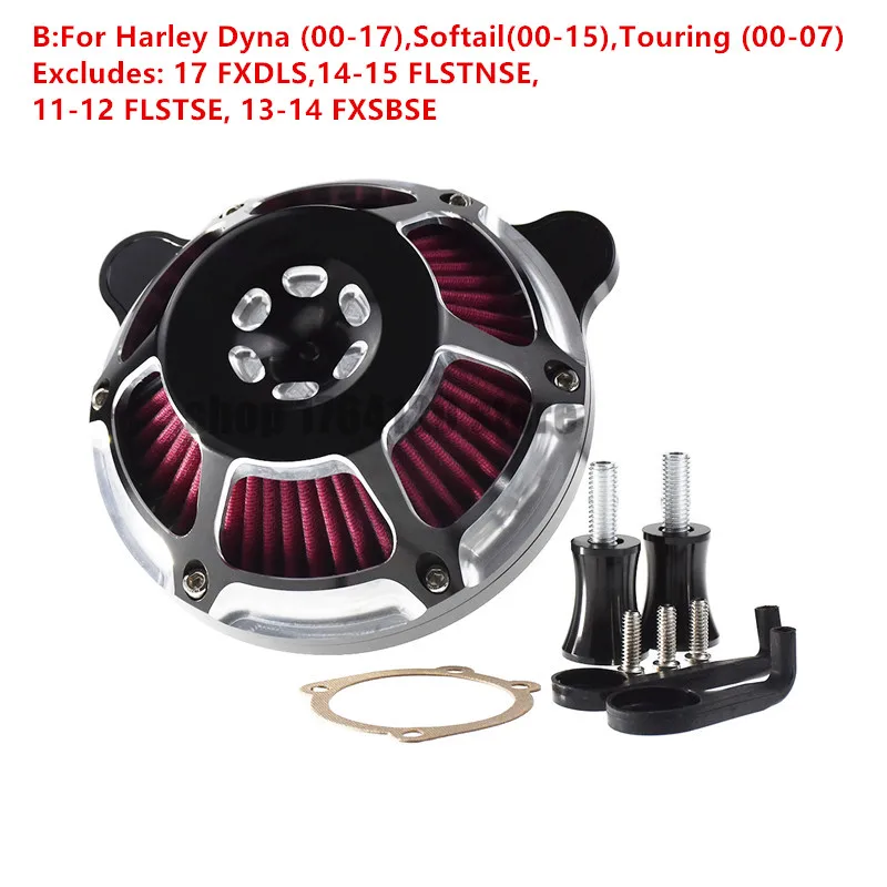with logo Motorcycle Air Inflow Intake Filter For Harley Sportser XL 883 1200 04-19 Touring Street Road Glide 08-18 Dyna FXDLS Softail - Цвет: with logo