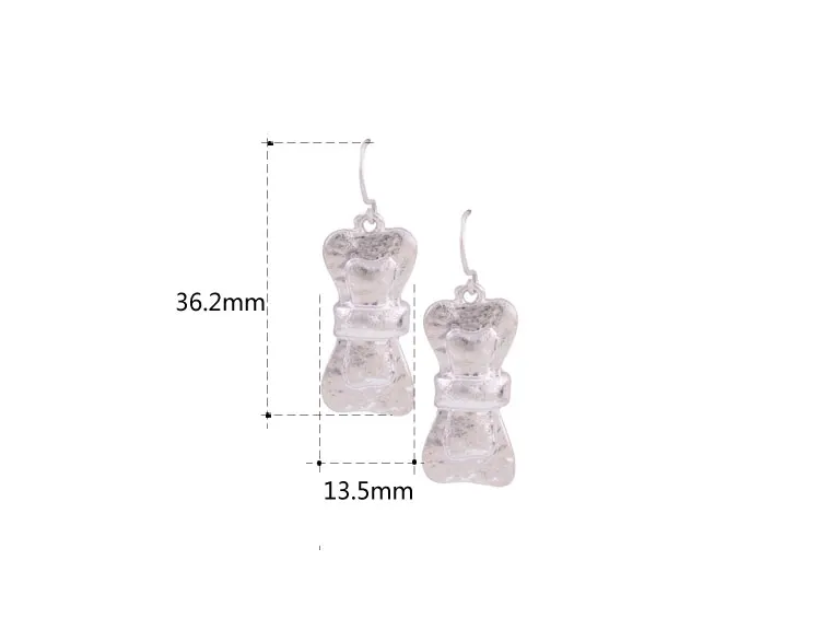 Cute Style Fashion Design Gold/Silver Plated Bowknot Shaped Pendant Women Statement Dangle Earrings | Украшения и аксессуары