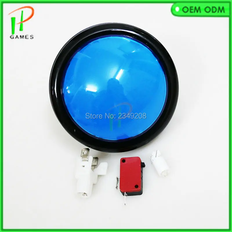 Аркадная кнопка 5 шт./лот 100 мм 12 В светодиодная подсветка с