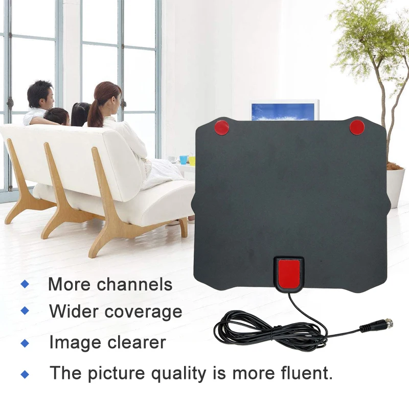 ТВ Fox active для помещений HD TV Digital Surf антенна радиус кабеля DVB T T2 VHF UHF антенны