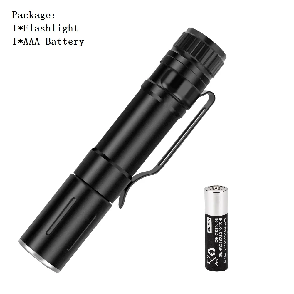 With Battery Sanyi 3 режима COB светодиодный вспышка светильник с переменным фокусным расстоянием Водонепроницаемый ручной Электрический фонарь рабочий светильник для аварийный светильник ing 1 АА Батарея - Испускаемый цвет: With Battery