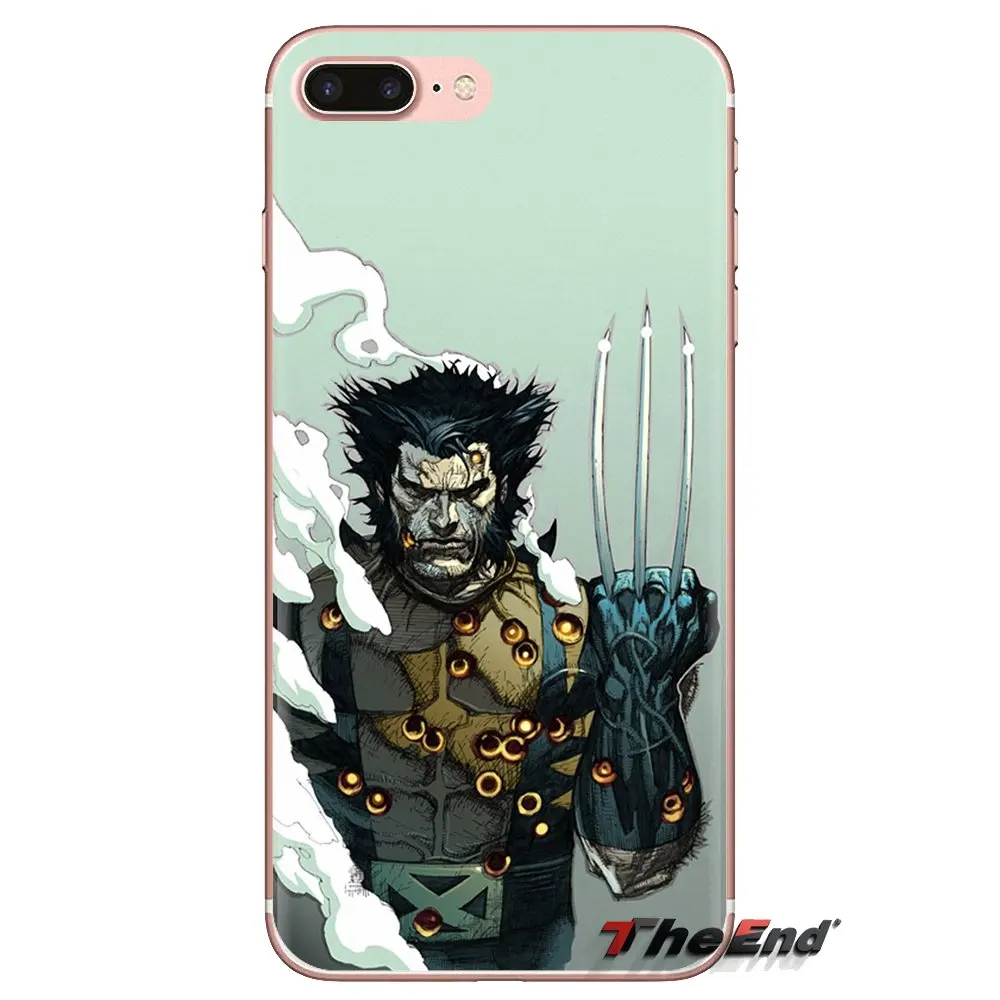 For Sony Xperia Z Z1 Z2 Z3 Z5 compact M2 M4 M5 C4 E3 T3 XA Huawei Mate 7 8 Y3II Comics X-Men Wolverine Silicone Phone Skin Cover |