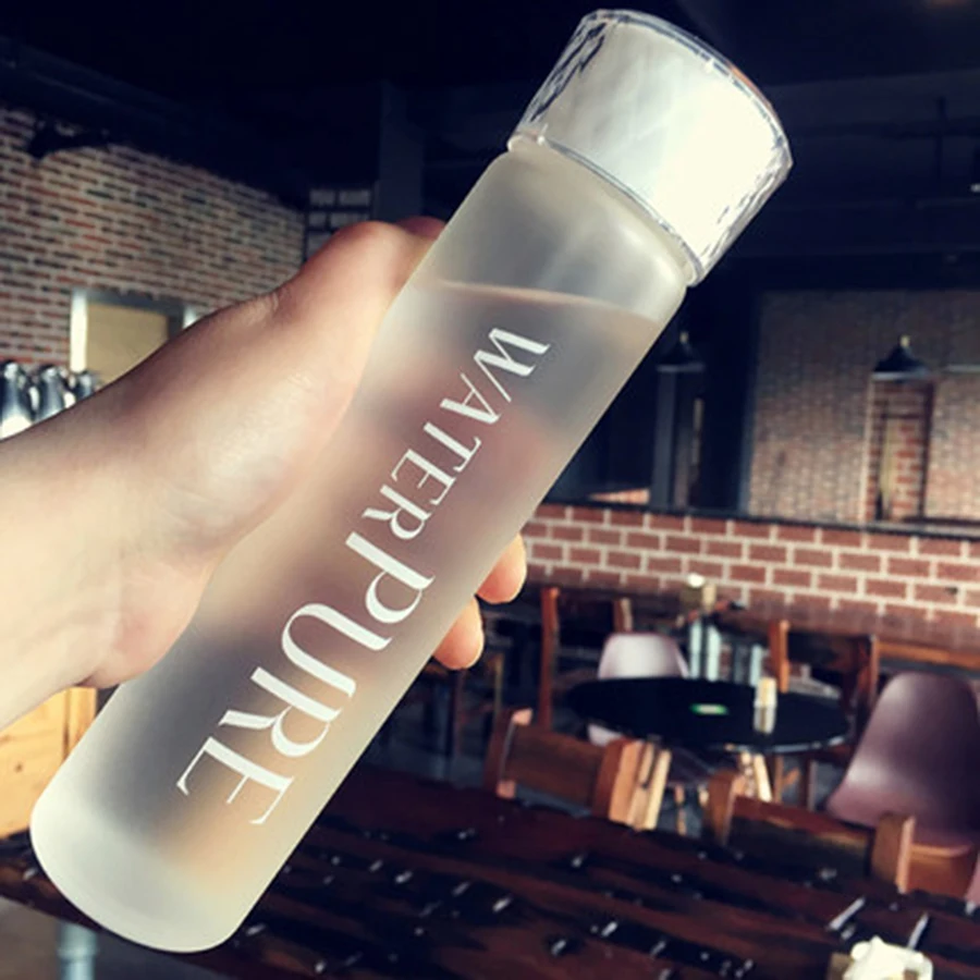 Портативные Прозрачные стаканы с крышкой для бутылки водой спортивные кружки