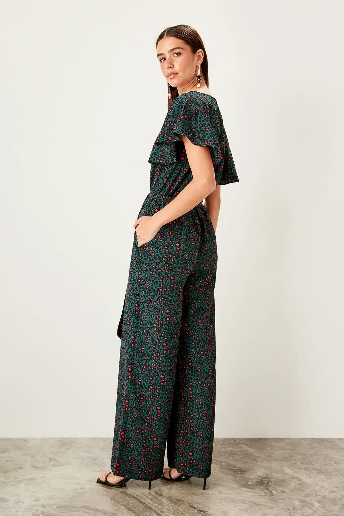 Trendyol комбинезон с зеленым узором TCLSS19TU0048 |