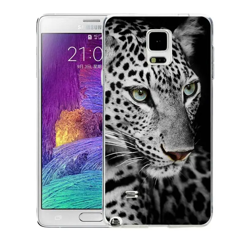 QMSWEI TPU Soft Phone Case For samsung Note5 S8 s6 s7 edge s4 s5 s3 C5 C9 note3 note4 S9plus Animal Wolf Swan Printed Cute |
