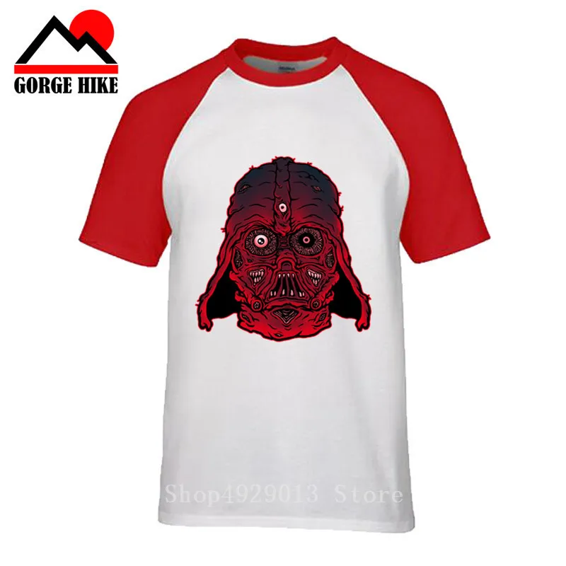 Мужские дизайнерские Забавные футболки Freak Darth Vader с принтом монстра короткими