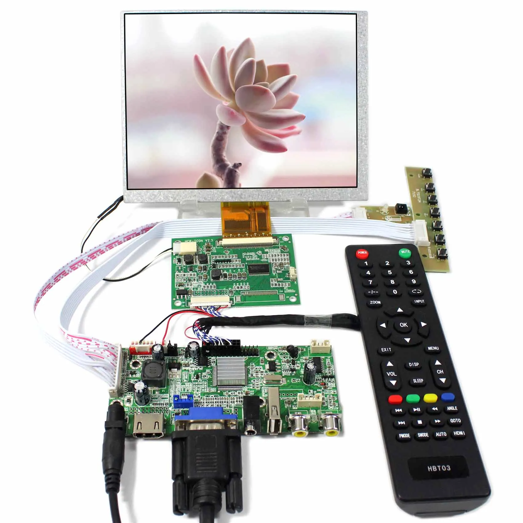 HD MI + VGA AV аудио плата ЖК контроллера с USB 7 дюймов 800X600 CLAA070MA0ACW Экран|screen 7|screen hdmiscreen