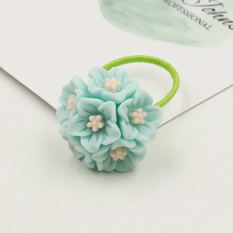 1 шт. Модные Акриловые цветы Детские веревки для волос эластичные резинки девочек