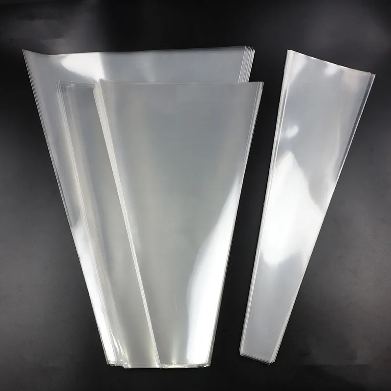 

New 50pcs 6 Silk Florist Transparent Plastic Flower Packaging Bags Single Rose Bags Flowers Wrapping Paper Valentine's Roses Bag