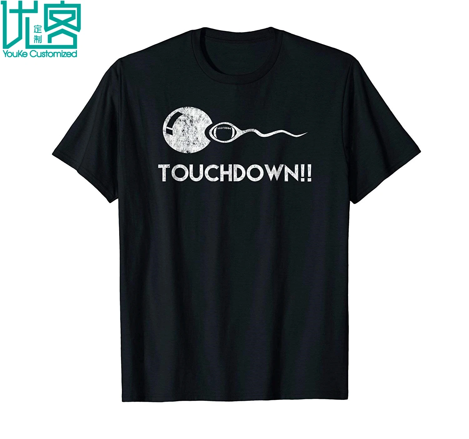 Мужская футболка с коротким рукавом Touchdown забавная для отцов 2019|Мужские футболки|