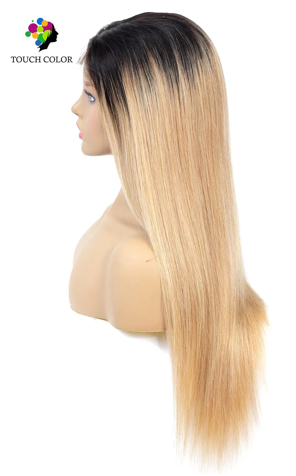 Hairvev 4*4 Омбре Кружева Закрытие человеческих волос парики бразильские Remy 150% плотность Омбре прямые кружева Закрытие парики для черных женщин