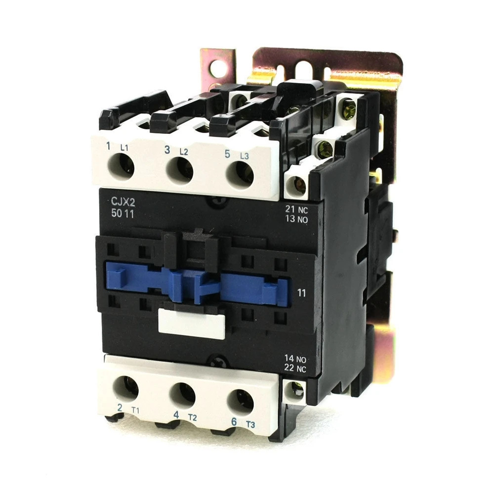 

Rated Current 50A 3Poles+1NC+1NO 24V Coil Ith 80A AC Contactor Motor Starter Relay DIN Rail Mount