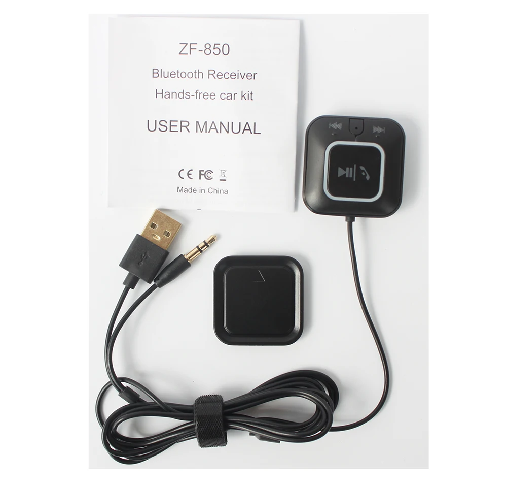 ZF 850 автомобильный беспроводной Bluetooth AUX музыкальный передатчик приемник адаптер
