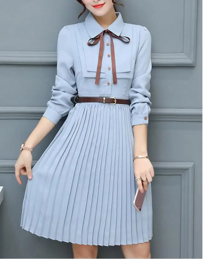 Новое поступление 2018 года сезон весна элегантные шифоновые платья-рубашки для