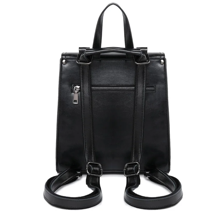 PU Leather Backpack Female Backpacks for Girls Teenagers Backbag Schoolbag for School Bagpack Women Casual Rucksack Daypack Bags