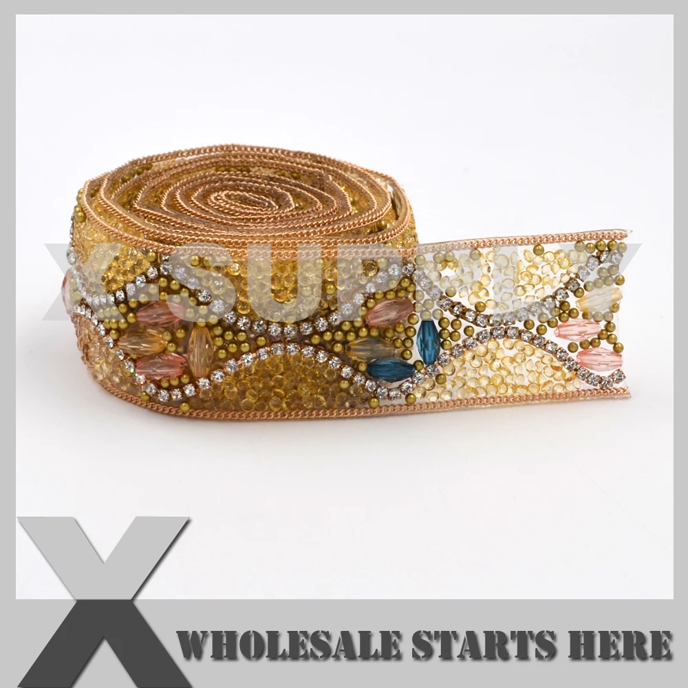 (Ширина 2 9 см) Новые Стразы бисерная обвязка используется для свадебного платья