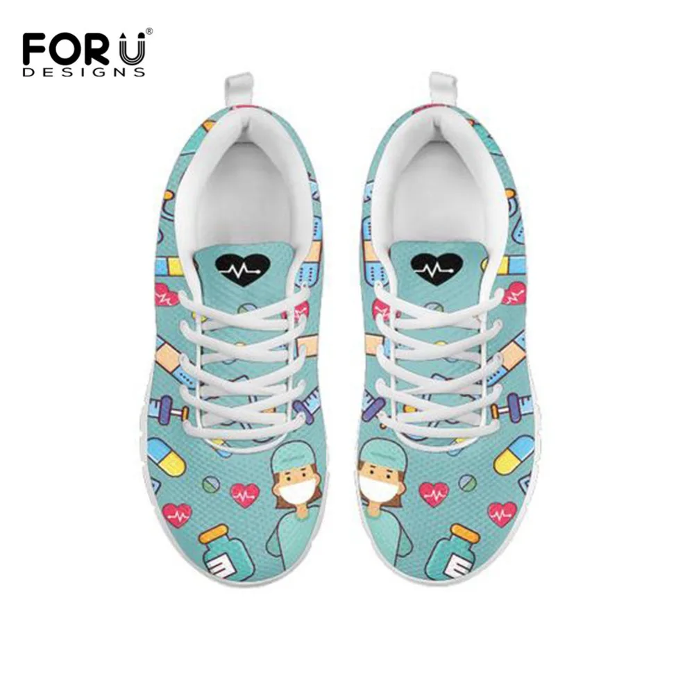 FORUDESIGNS/Life Saver/женские кроссовки для медсестры/доктора Повседневная Удобная