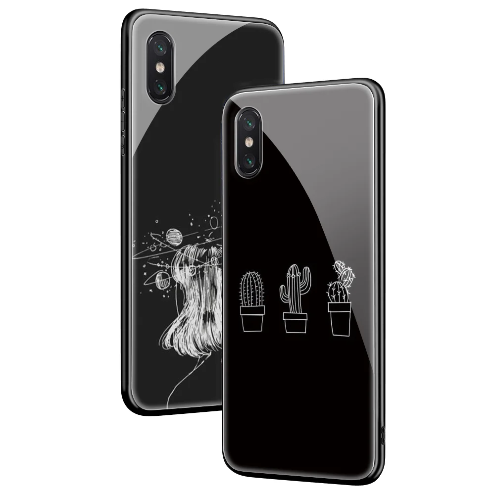 Заказной стеклянный чехол для телефона для iphone 11ProMax X 10 7 Plus 6s 6 capa DIY чехол из закаленного стекла для телефона для iphone XS 8 MAX XR 5 Simple